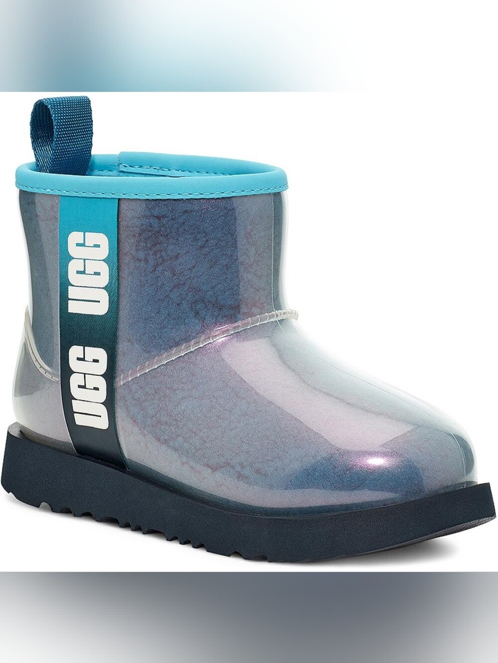 UGG Kids Classic Clear Mini II Gradient Boots In Blue Size 5 Youth - Picture 2 of 14